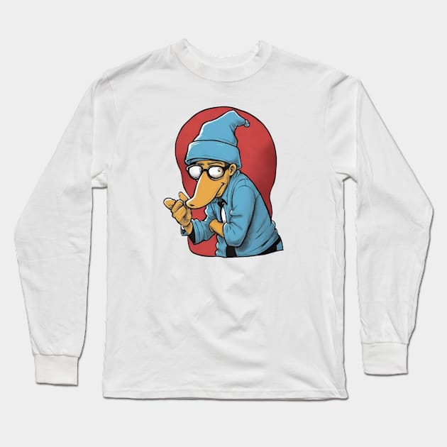 Duck nose man Long Sleeve T-Shirt by Human light 